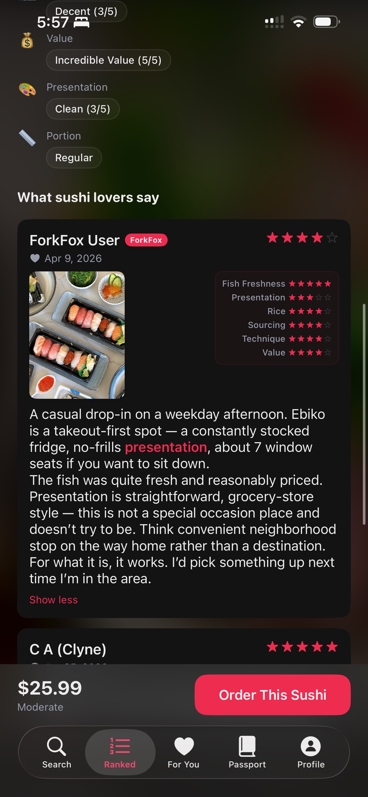 ForkFox reviews — community ratings with per-attribute breakdown
